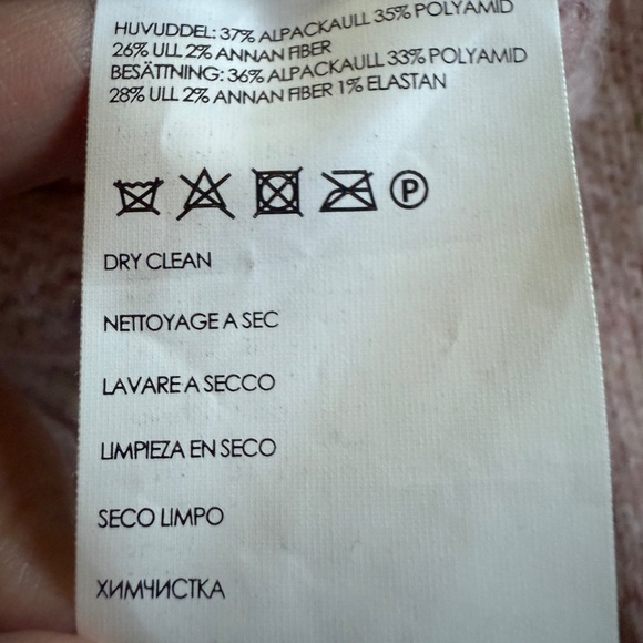 Club Monaco Ocalla Pink Knit Bell Sleeve Sweater Alpaca Wool Blend Size Small - Picture 13 of 13